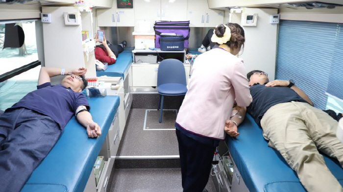 Hanmaeum Blood Institute launched a blood donation campaign with POSCO Wide