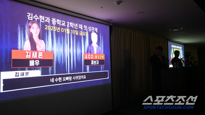 Press Conference Alleges 4 Billion Won Bribe Offer to Suppress Kim Sae-ron Recording Involving Kim Soo-hyun