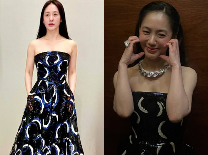 Park Joo-mi, 52, with her bare face and shining beauty even without jewelry..A real goddess