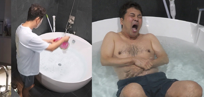 Jeon Hyun-moo is either dead or black in ice water after taking off his top (Na Hon-san)