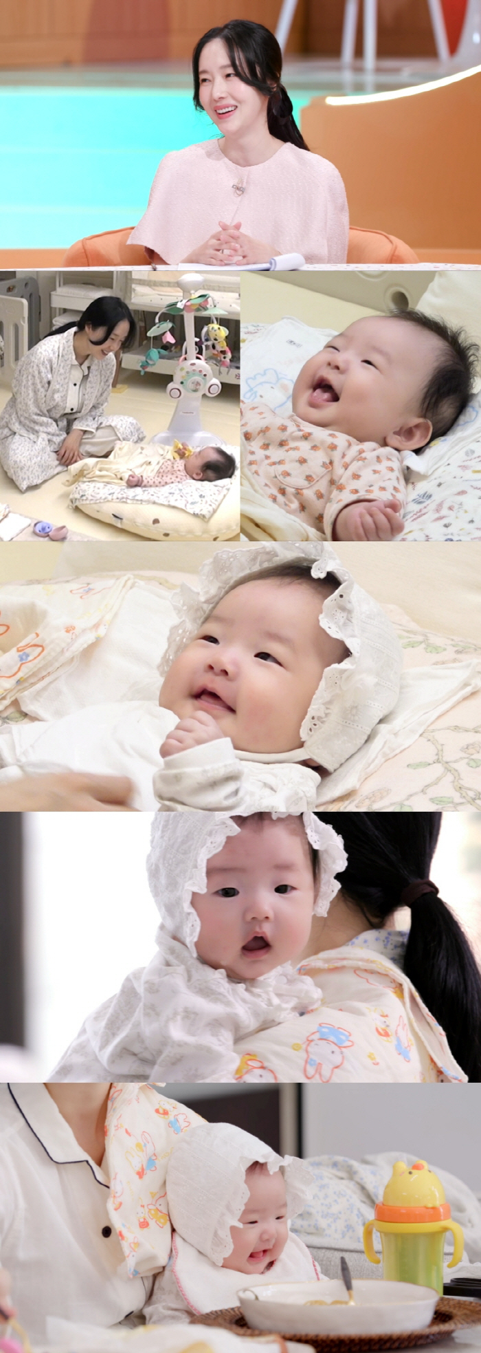 Lee Jung-hyun's second daughter is a lucky daughter...It's already been 100 days since I was born