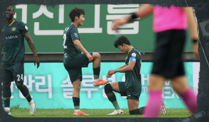 Chun Ji-hyun's free-kick wonder goal bam in 6 minutes! Kim-Po, Hwaseong, 1-0, first win in the room! 5 games without a win!