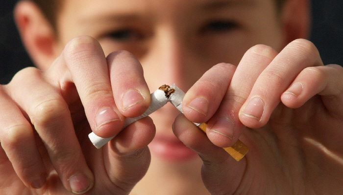 First Step for Lung Health Stop Smoking... If you quit at the age of 35-44, your life will be extended by 9 years