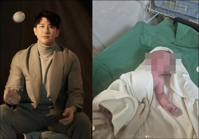 Jie-yeon and divorce Hwang Jae-gyun held her baby in her arms Let's play baseball when we grow up