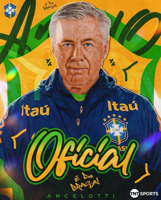  Brazil, which is facing the crisis of foreign coaching for the first time in 60 years, joins the UCL's most winning Ancelotti on the 26th and signs a one-year contract Ancelotti, declaring that Brazil will be at the top again!