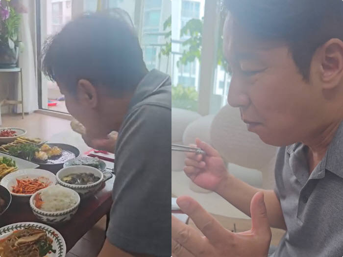 11 years younger ♥ Shim Hyun-seop brags about the birthday table that his mother-in-law gave him..I'm going to break my upper leg