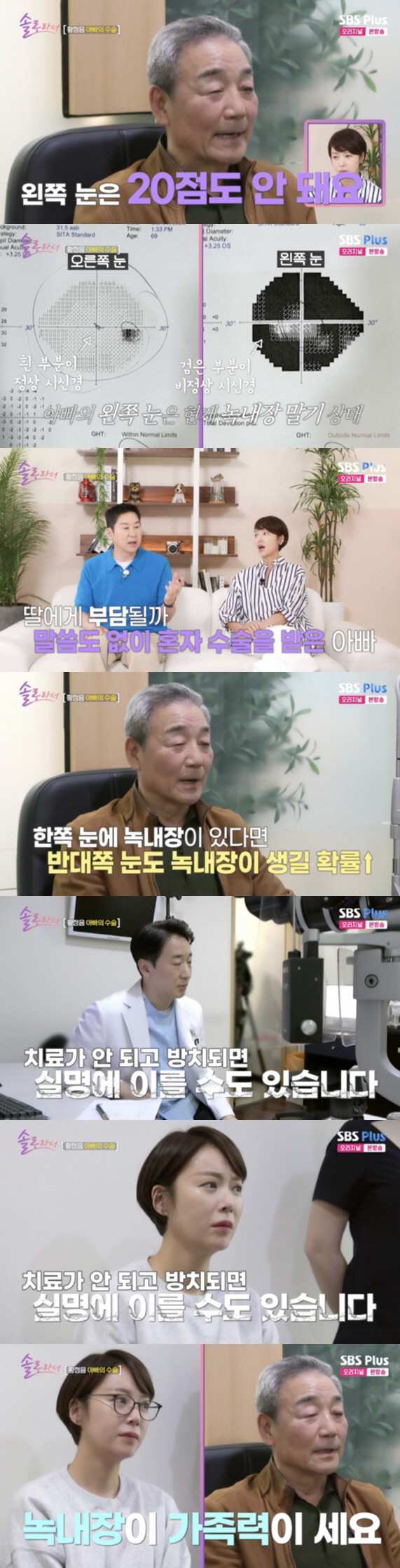 Hwang Jung-eum is surprised by the family history warning and has 9 times the risk of developing the disease..I need to get tested