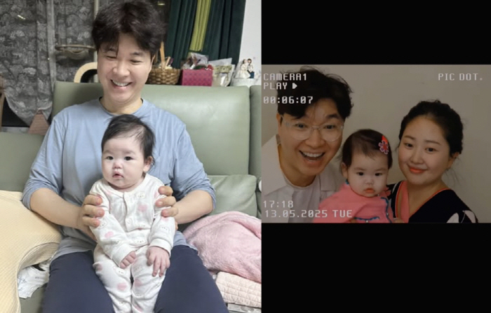I love you from the bottom of my heart with a happy family photo My family