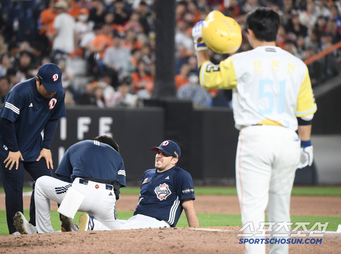 It was a 5K scoreless streak in three ⅓ innings…Hospital will be moved immediately after hitting the ball