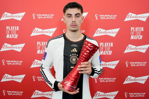 I rode MOM, but I'm not happy at all. The player himself is embarrassed, absurd award list...Havertz's expression is overwhelming