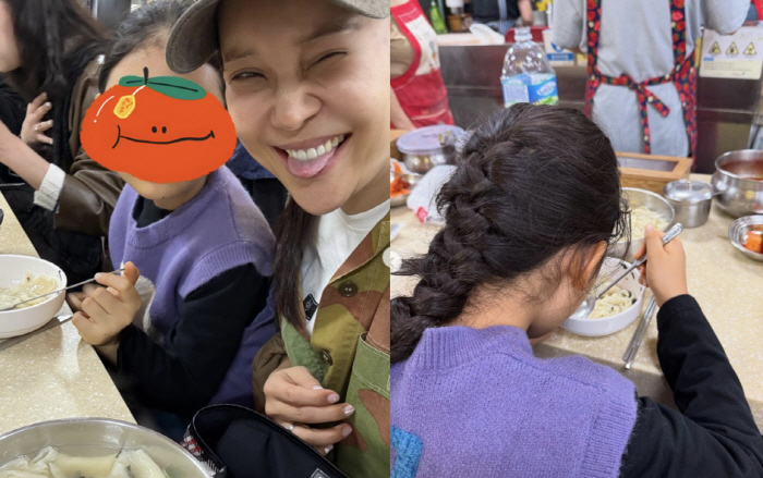Jeong Seok-won ♥ Baek Ji-young's 9-year-old daughter said she would send her to study abroad, making memories. A delicious restaurant for mother and daughter
