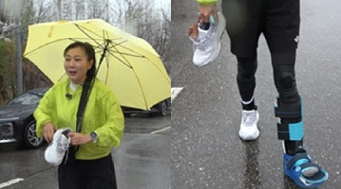 Bang Eun-hee will run and operate even with a broken toe..I'm going to cry for the marathon