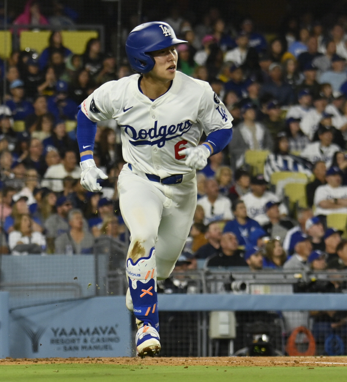 Hit → steal → score Kim Hye-sung non-stop ground running, 2G consecutive hit LAD 62 ATH (2nd inning)