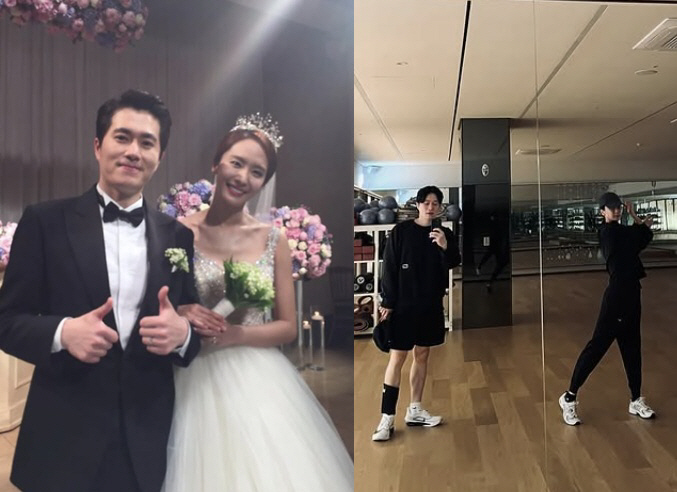 Park Jung-ah, a handsome husband who looks like Song Seung-heon ♥ Revealed..Gym date. Sweet
