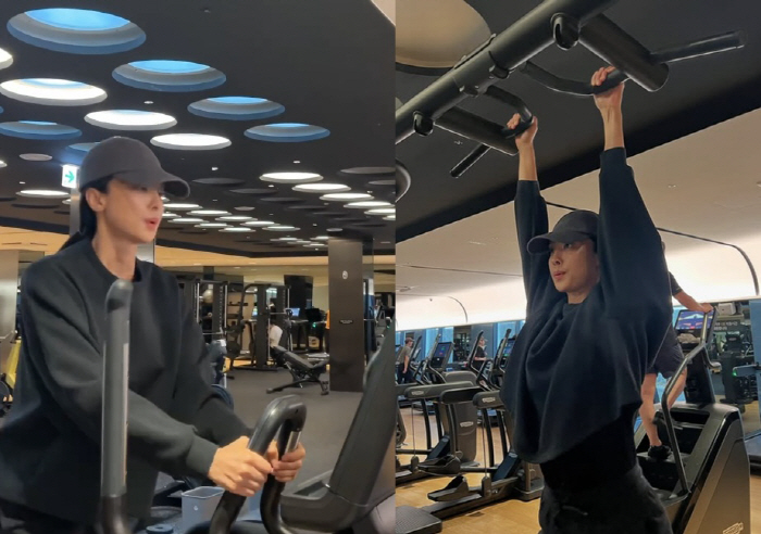 Park Jung-ah, a handsome husband who looks like Song Seung-heon ♥ Revealed..Gym date. Sweet