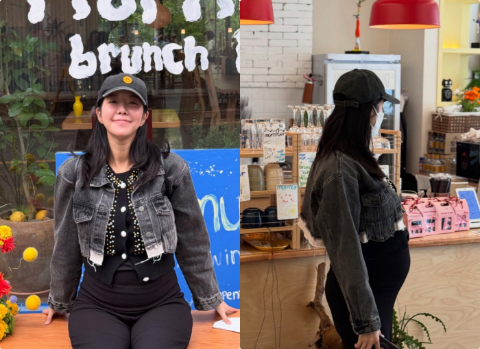 Kim Ji-hye, the D-line twin belly that's like a full term at 19 weeks is amazing