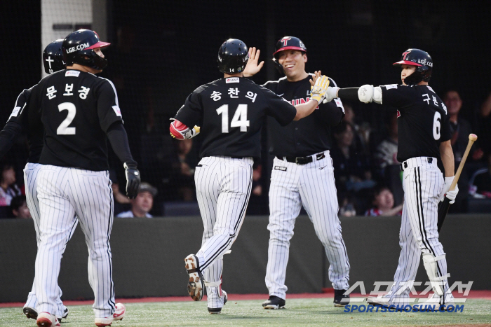 In every inning, Elotrasikoda Songchan's first full base shot LG, 179, won despite Lotte's scary chase. Yoon Sungbin, 157km, 9 runs and 3rd place in Lotte 