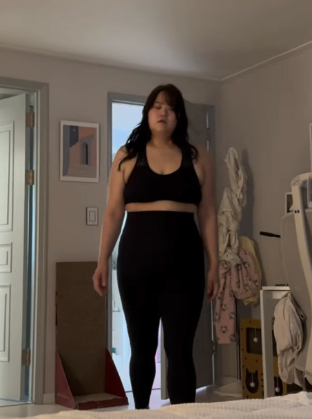 150kg Mina's sister-in-law lost 66kg and confident bra top fashion body all-keuk