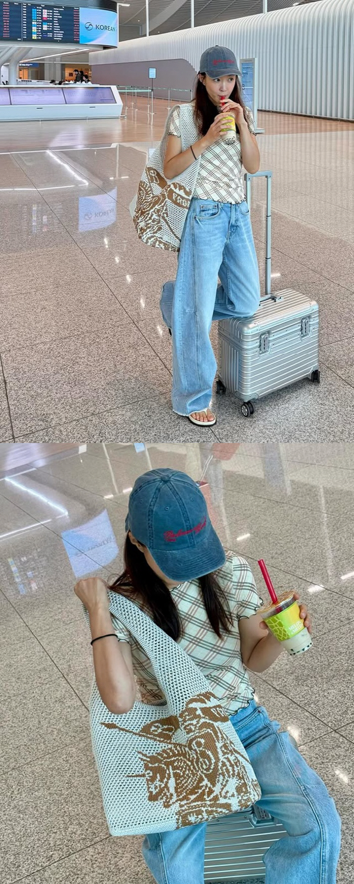 Divorce Lee Si-young left Korea..Luxury Airport Fashion Complete with Luxury Goods