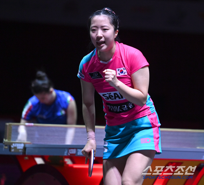 If Sun Ying-sha, the world's No. 1 player, and Ppiyak, the leading contender in the round of 16, play to Shin Yu-bin's liking, he will do his best to succeed even if he loses (Doha World Table Tennis Championship)