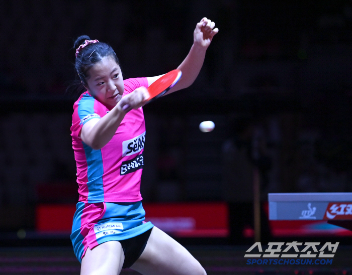 If Sun Ying-sha, the world's No. 1 player, and Ppiyak, the leading contender in the round of 16, play to Shin Yu-bin's liking, he will do his best to succeed even if he loses (Doha World Table Tennis Championship)