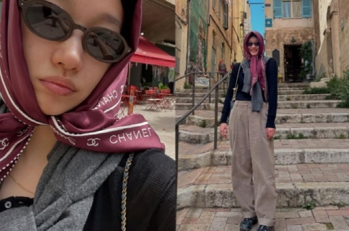  Kim Go-eun with Chanel scarf, grace shining on the streets of Europe...Class-different looks