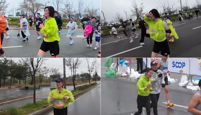 Yul-hee, tears while thinking of the children during the marathon...'It was hard to breathe'