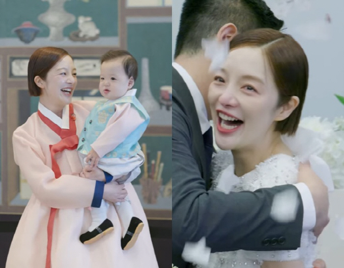 Hwang Bo-ra, first birthday party at a five-star hotel..♥ Tears of emotion in my husband's arms