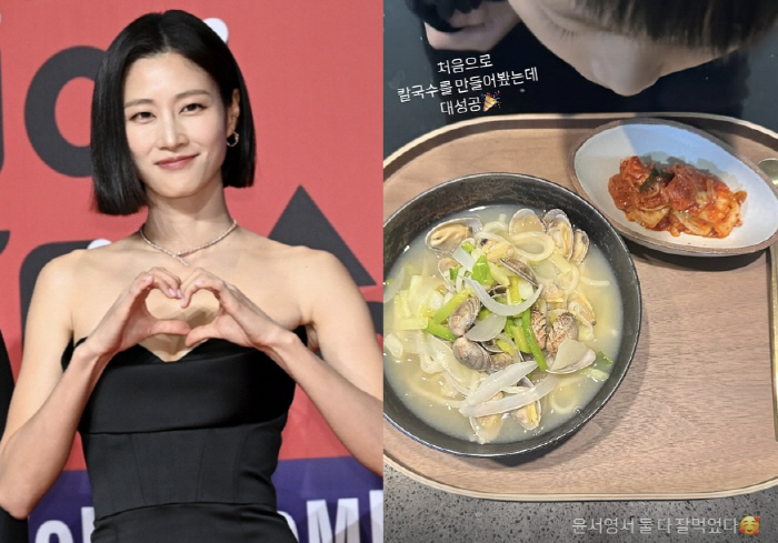 Lee Hyun-yi, you only fed the kids delivery food..I was so moved to make my first noodle soup in my life