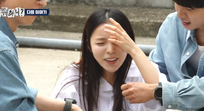 Sit back, cry, Park Jin-joo, angry Lee Mi-joo, what happened during the last shooting of something to play?Cheaters, Chunji. (Playing)