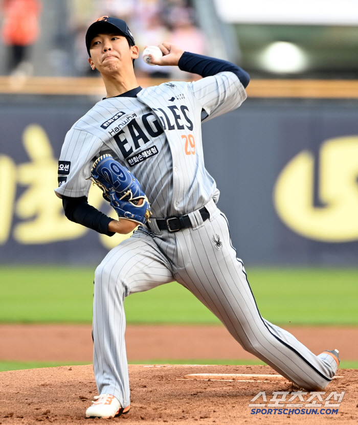 It's on the verge of losing, but it's okay. Three hits and two runs in the first inning, and no hit until the fifth inning, as the master wished. I threw my hope for the first place at 147km