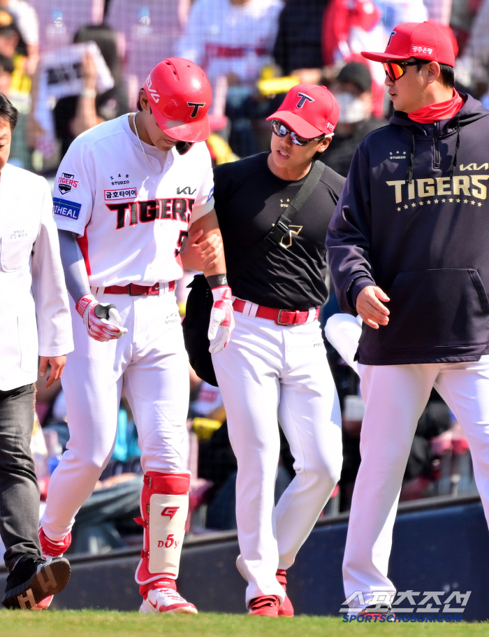 Kim Do-young also failed to laugh even if he won with a thigh injury KIA, Choi Hyung-woo, Oh Sun-woo's home run shot to defeat Kiwoom