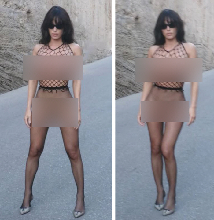 Bianca Sensori is also controversial about revealing fashion...I can see it. Call the police