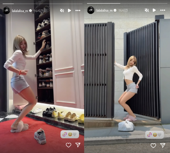 Chaebol boyfriend ♥ Lisa reveals a huge house from the gate...The shoe rack is so spacious