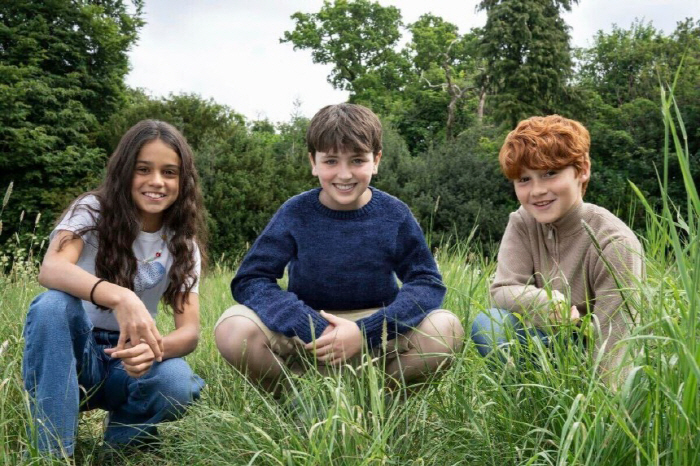 Green skin, brown hair, Hermione..Harry Potter TV version of the trio revealed