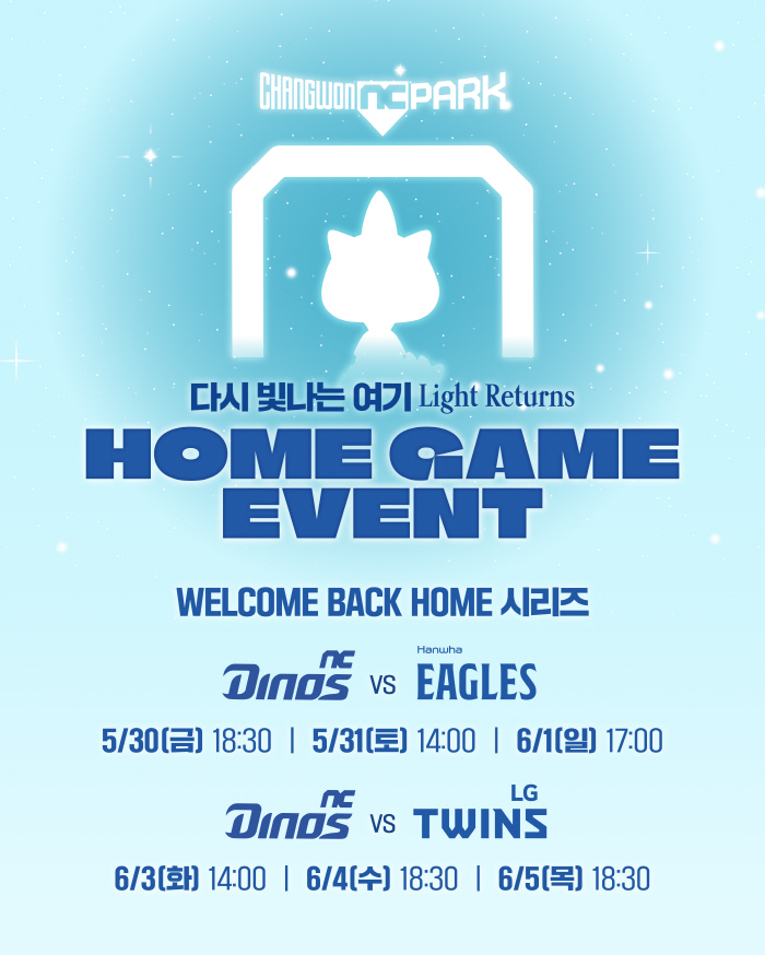 I've been waiting for a long time Changwon NC Park Commemorates Reopening, Operation of Welcome Back Home Series