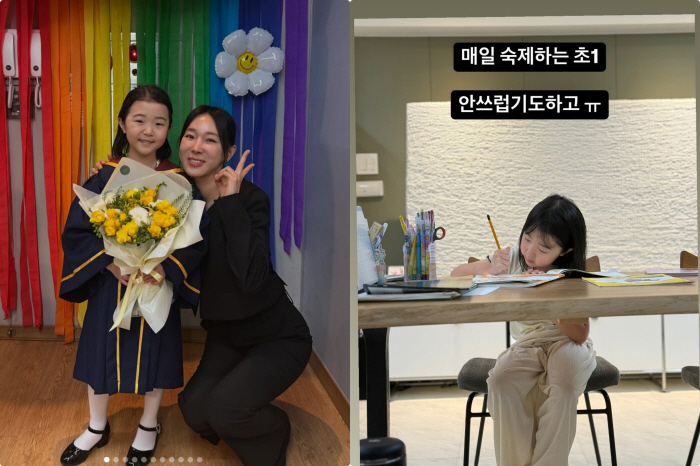 Lee Ji-hye, 12 million won in tuition and a surprise first-year daughter in private elementary school, homework every day, I feel sorry for her