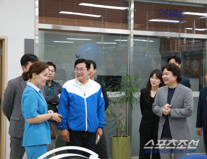 Sportsman X Korean Sports Council-centered sports policy actively supports national representatives, Park Chan-dae, floor leader of the Democratic Party of Korea X Woo Saeng Soon-im Oh-kyung, a member of the committee, makes a surprise visit to Jincheon Training Center
