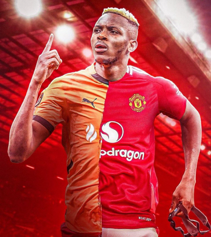 Manchester United, who chose Hoyleun instead of Osimhen, called for another season's 37 goals and extra-large ST...If you can't get out of the Champions League, please run