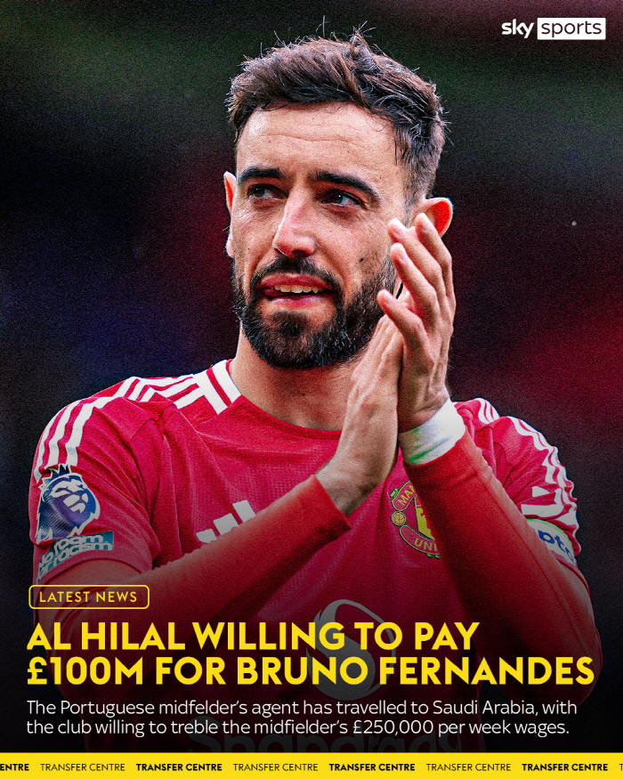 Shocking twist! Manchester United captain will really go to Saudi Arabia.HERE WE GO Romano Official Bruno Serious Al Hilal Proposal Under Consideration