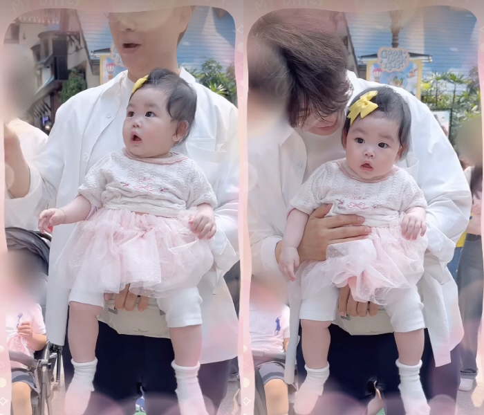 Kim Daye ♥ Park Soo-hong, 7-month-old daughter is a lucky girl. After moving to a house of 7 billion won, Jae-yi's dance skills are good
