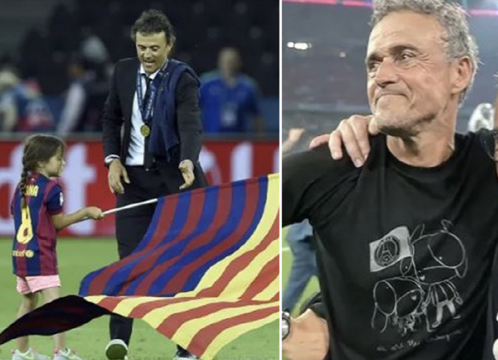 Like 10 years ago, PSG director Enrique etched her daughter on a winning t-shirt with her daughter Sana, who went to heaven at the age of nine
