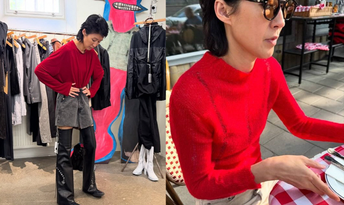 Red clothes? vs too much interpretation...Hong Jin-kyung's ending of political controversy date deletion 