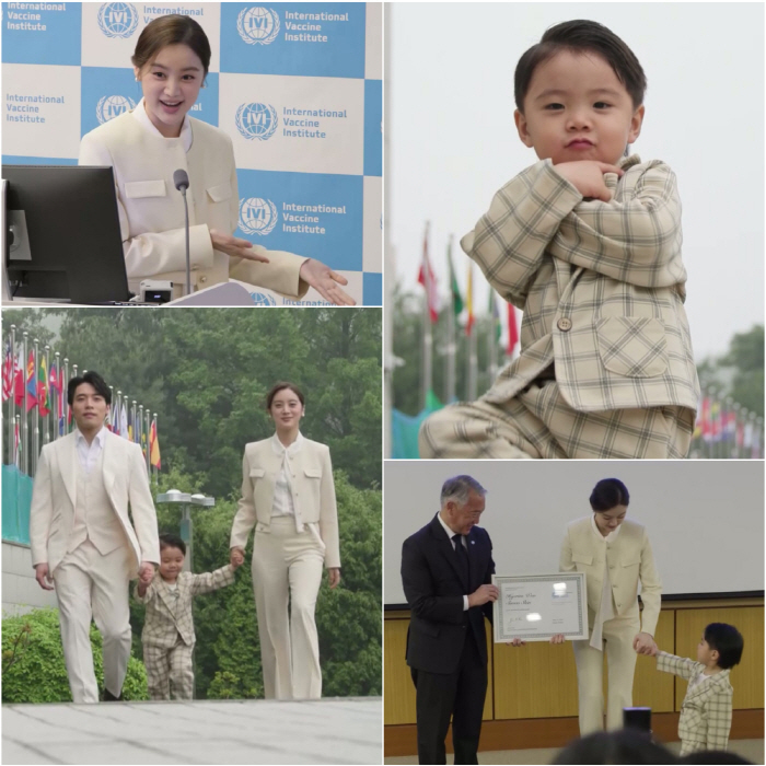One girl, Woo Hyerim, Siwoo, looks like her mom. She's a language genius…Confidence on the international stage ↑ (Sudol)