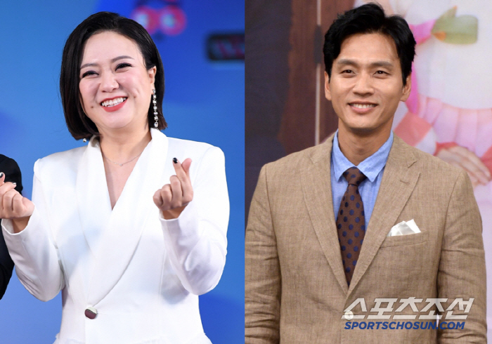 Kim Sook will get a bouquet. Was it true that she was married to Bonseung? I'll give you a bouquet. (Okmun son)