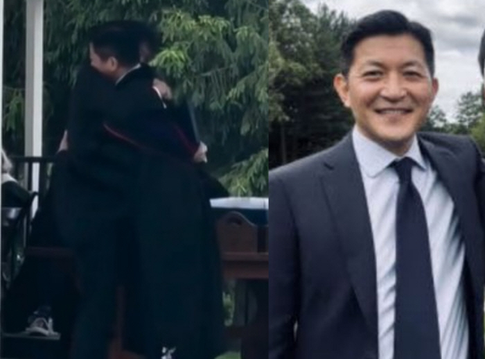  'All three of them are alumni. I'm proud.' Hong Jung-wook's youngest son graduated from prestigious school