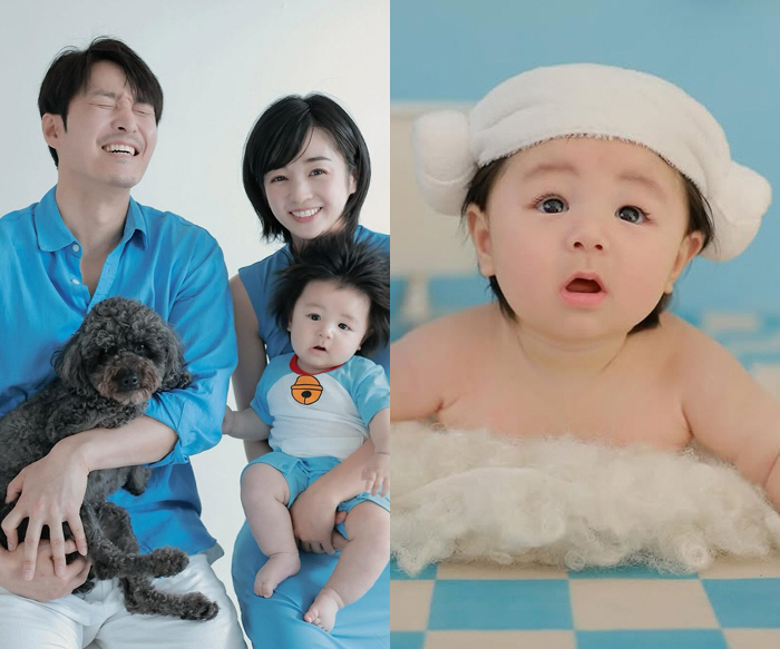 Shim Hyung-tak ♥ Saya, the first family photo to celebrate the 100th day..a perfect look