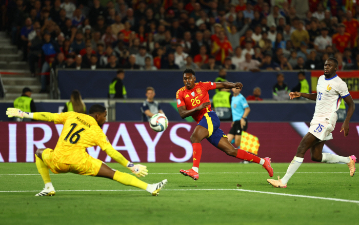 All-time slugfest → Mbappe knelt down again. Spain advances to the final of the Nations League with 54 wins against France