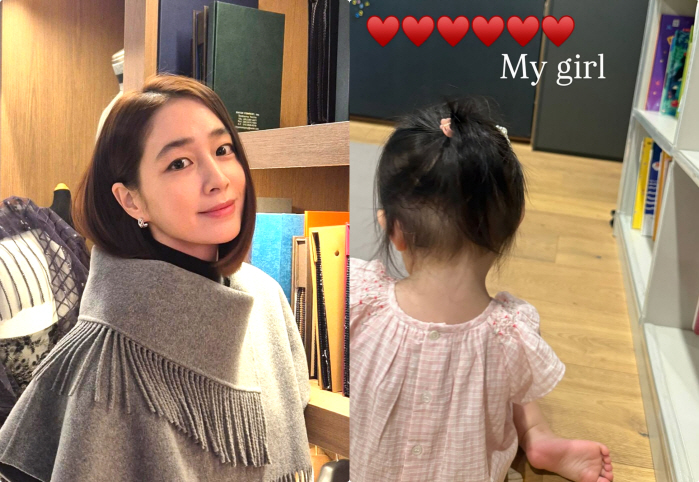 "Lee Byung-hun ♥" Lee Min-jung is happy with her 2-year-old daughter who is becoming more and more alike. "My girl."