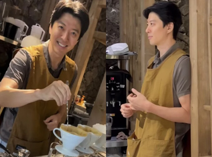 Lee Dong-gun, ♥ First update after dating Kang Hae-rim..A bright smile captured in Seongsu-dong